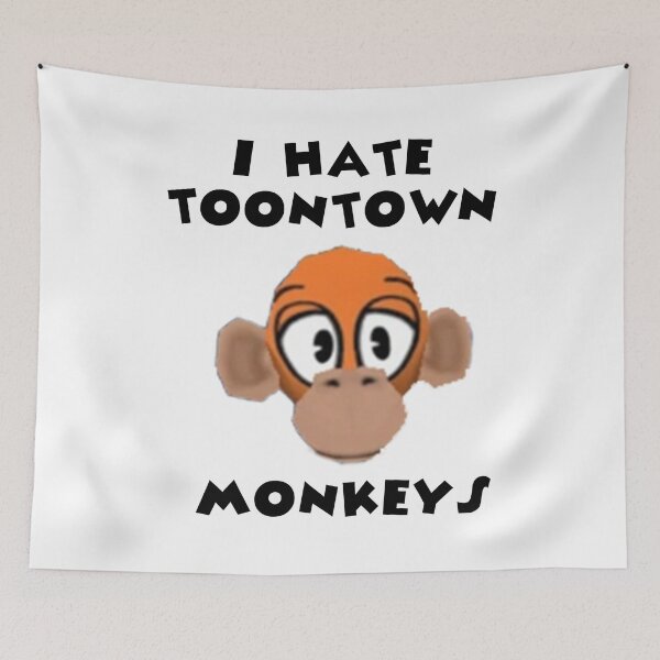Item preview, I Hate Toontown Monkeys designed and sold by TooningAround.
