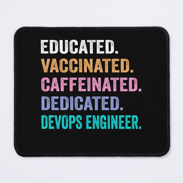 Item preview, Educated Vaccinated Caffeinated Dedicated Devops engineer shirt, Funny Devops engineer Christmas Gift designed and sold by xlnv.