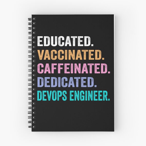 Artikelvorschau, Gebildetes, geimpftes, koffeinhaltiges, engagiertes Devops-Ingenieur-Shirt, lustiges Devops-Ingenieur-Weihnachtsgeschenk entworfen und verkauft von xlnv.