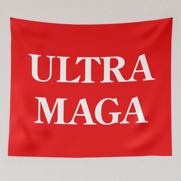 Artikelvorschau, Ultra MAGA (weißer Text) entworfen und verkauft von joshcartoonguy.