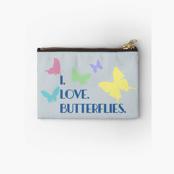 Item preview, I Love Butterflies attitude shows in this cute colorful butterfly design for women, teens, kids, for picnics, summer vacation, sleep shirts, field trips and kids clothes.  designed and sold by tranquilbeach.