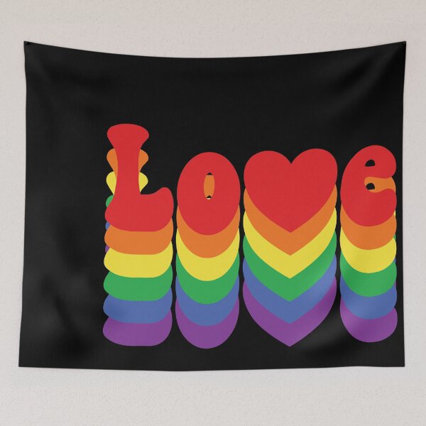 Item preview, Gay-Pride Retro Love designed and sold by OliviaGbyKyro.