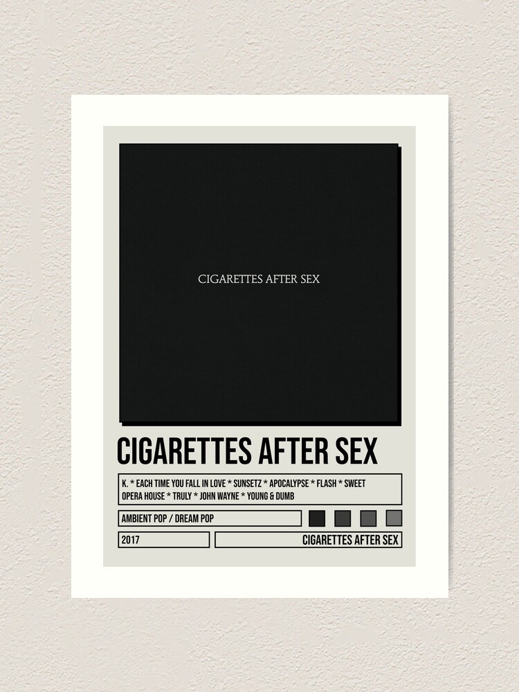 Cigarettes After Sex Self Titled Album Poster Art Print For Sale By