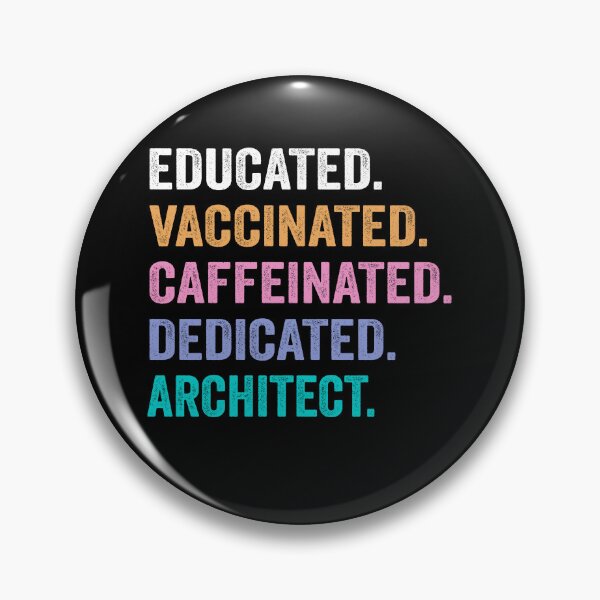 Item preview, Educated Vaccinated Caffeinated Dedicated architect shirt, Funny architect Christmas Gift designed and sold by xlnv.