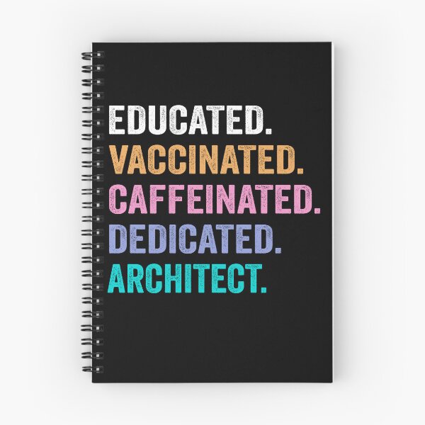 Item preview, Educated Vaccinated Caffeinated Dedicated architect shirt, Funny architect Christmas Gift designed and sold by xlnv.