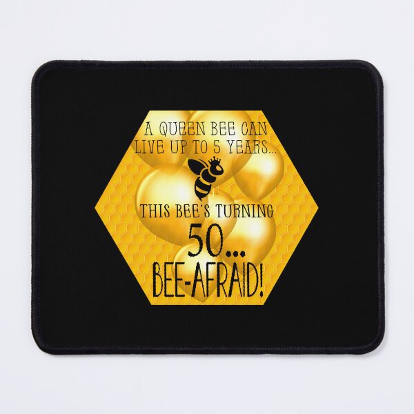 Item preview, Queen Bee Trivia...50th Birthday! #2 (On Black) designed and sold by PawsitiveMum.