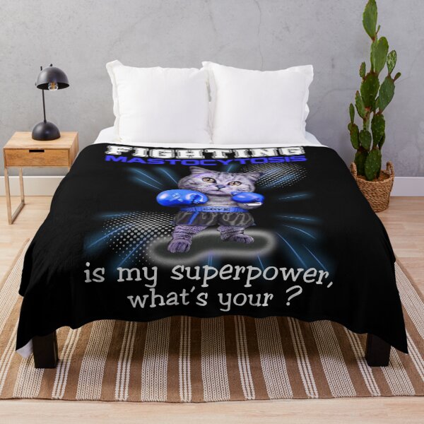 Item preview, Funny Cat Fighting Mastocytosis Is My Superpower What's Your designed and sold by Kohend.