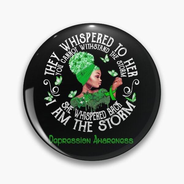 Item preview, Black Girl Fighter Strong I Am The Storm Depression Awareness designed and sold by Mnrshirley.