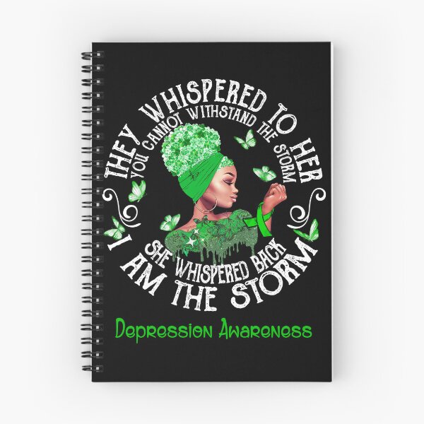 Item preview, Black Girl Fighter Strong I Am The Storm Depression Awareness designed and sold by Mnrshirley.