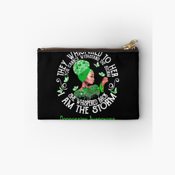 Item preview, Black Girl Fighter Strong I Am The Storm Depression Awareness designed and sold by Mnrshirley.