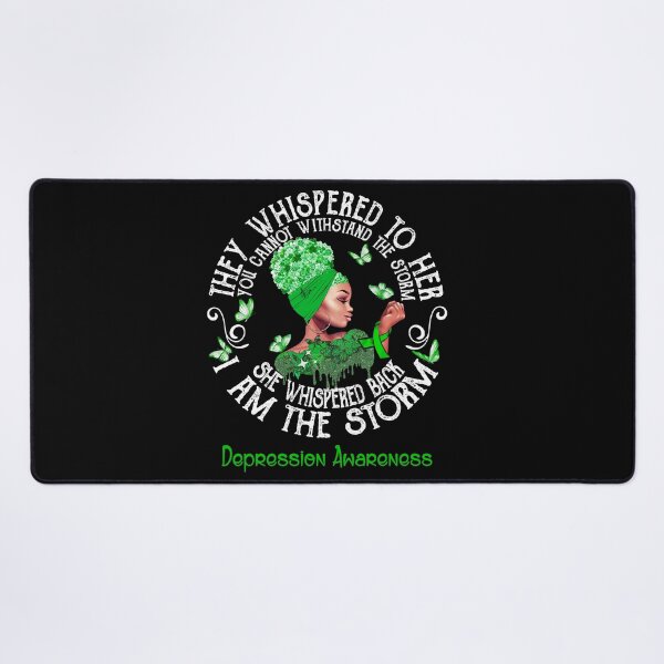 Item preview, Black Girl Fighter Strong I Am The Storm Depression Awareness designed and sold by Mnrshirley.