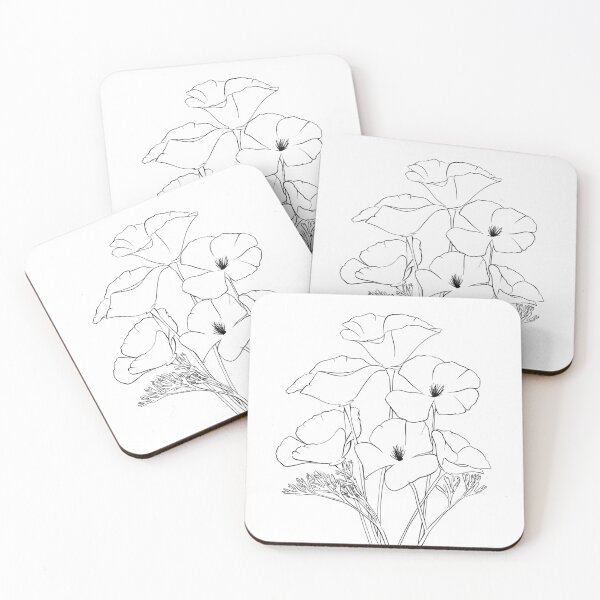 Item preview, Poppy Line Art designed and sold by el-rose.