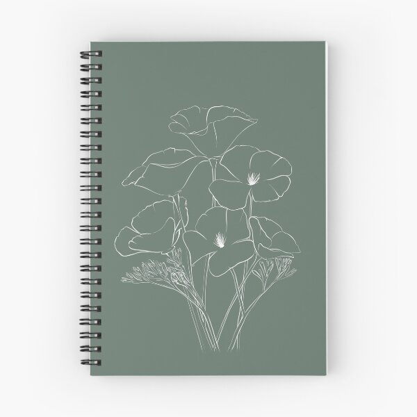 Item preview, Poppy Line Art - White designed and sold by el-rose.