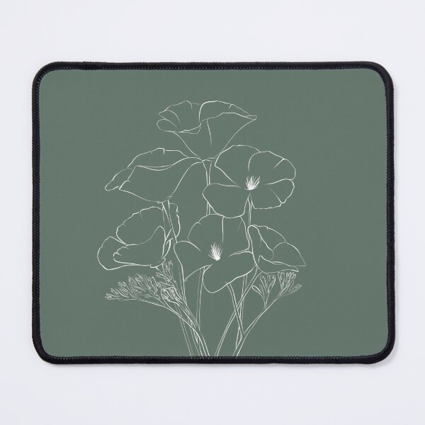 Item preview, Poppy Line Art - White designed and sold by el-rose.