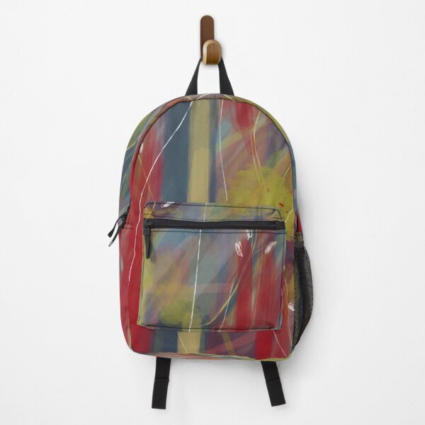 Item preview, Abstract red and green forest designed and sold by Artistestella.