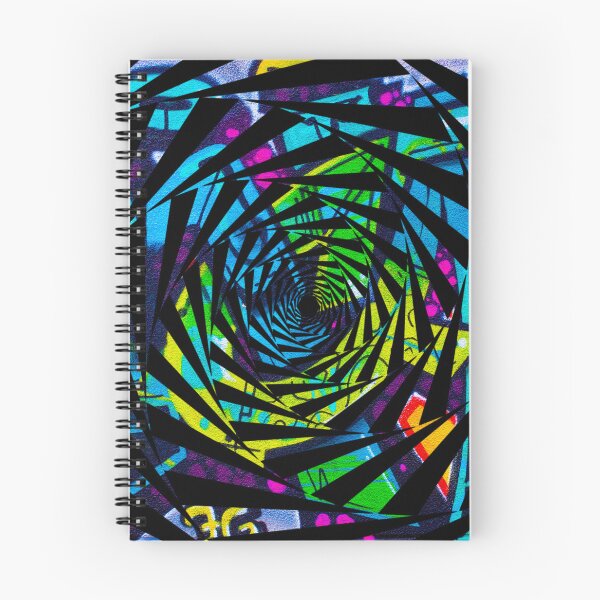 Item preview, graffiti trippy psychedelic geometric spiral designed and sold by Zevy-Darling.