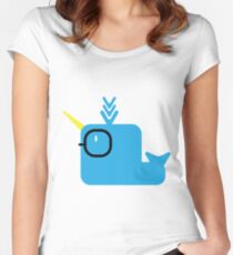 Nerdy Narwhal Women's Fitted Scoop T-Shirt