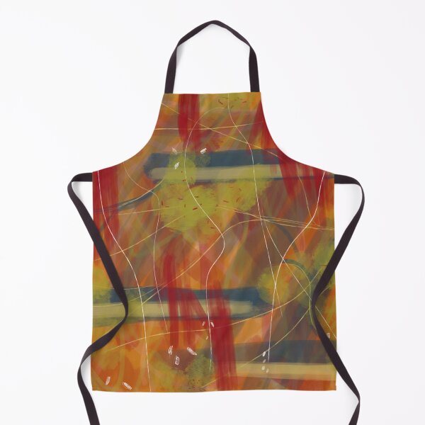 Item preview, Abstract red and orange forest designed and sold by Artistestella.