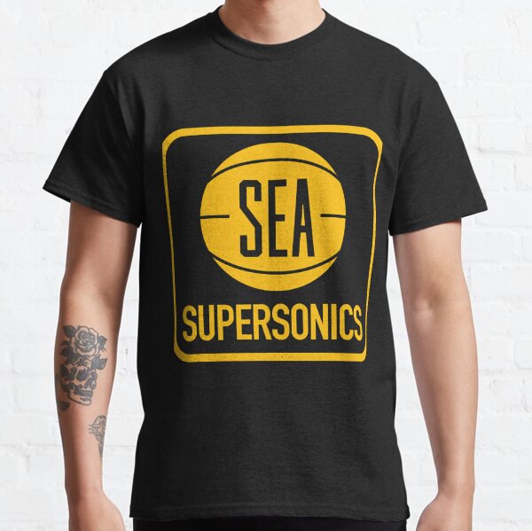 Gildan Seattle SuperSonics Logo T-Shirt Orange 5XL
