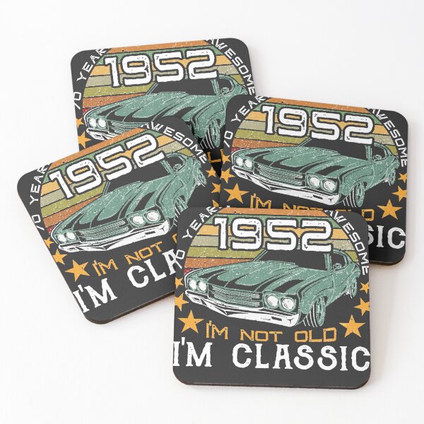 Item preview, Born in 1952 - 70 years of being awesome - I&x27;m not old, I&x27;m classic - 2022 birthday classi designed and sold by Jameordle.