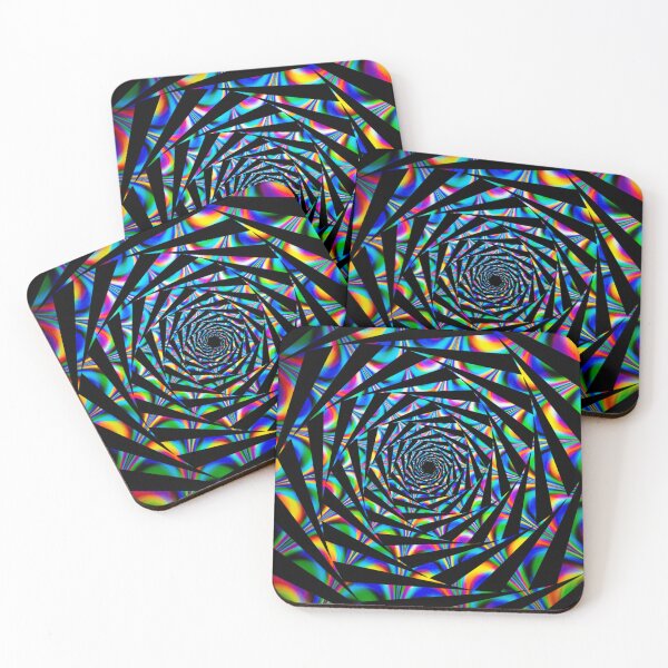 Item preview, rainbow trippy psychedelic geometric spiral designed and sold by Zevy-Darling.