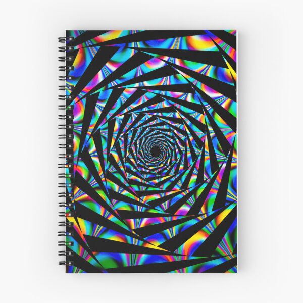 Item preview, rainbow trippy psychedelic geometric spiral designed and sold by Zevy-Darling.