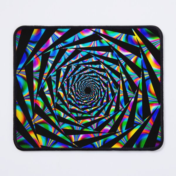 Item preview, rainbow trippy psychedelic geometric spiral designed and sold by Zevy-Darling.