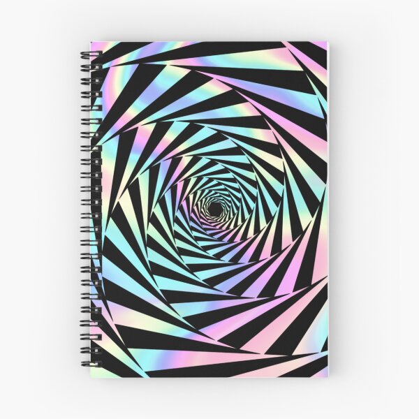 Item preview, pastel  rainbow trippy psychedelic geometric spiral designed and sold by Zevy-Darling.