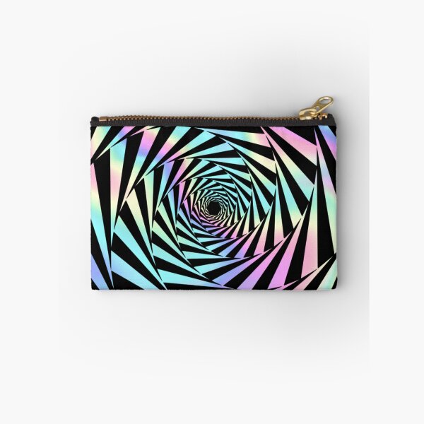 Item preview, pastel  rainbow trippy psychedelic geometric spiral designed and sold by Zevy-Darling.