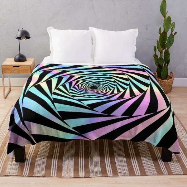 Item preview, pastel rainbow trippy psychedelic geometric spiral designed and sold by Zevy-Darling.