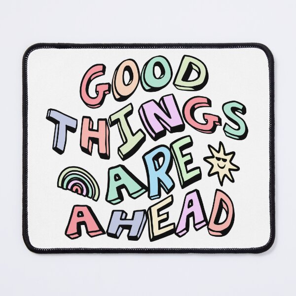 Item preview, Good thing are ahead Design in pastel designed and sold by NerdnGeekshop.