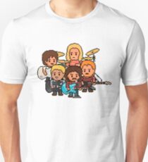 Pixel Rock n Roll Band Unisex T-Shirt
