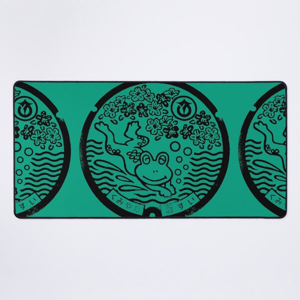 Item preview, Frog leaping on manhole in Japan - Black designed and sold by mattraski.