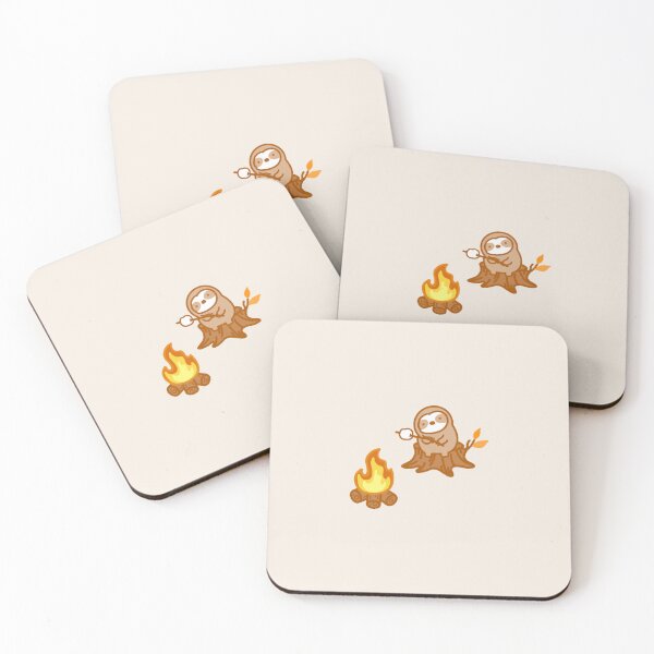 Item preview, Cute Campfire S’mores Sloth designed and sold by theslothinme.
