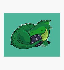 D20 Green Dragon Fotodruck