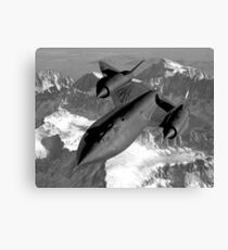 SR-71 Blackbird Flying Canvas Print