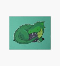 D20 Green Dragon Art Board