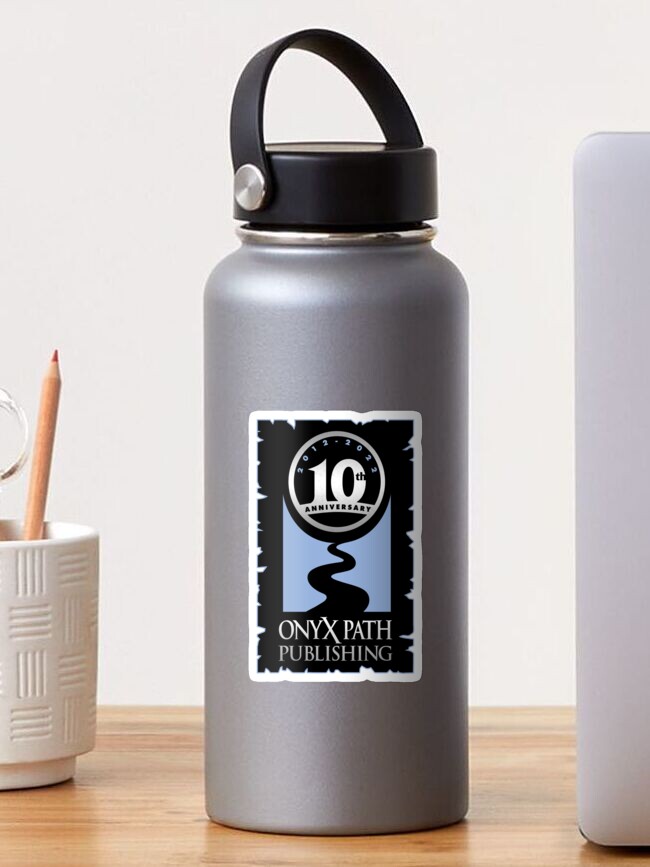 Thumbnail 1 of 3, Sticker, OPP10: Onyx Path 10th Anniversary designed and sold by TheOnyxPath.