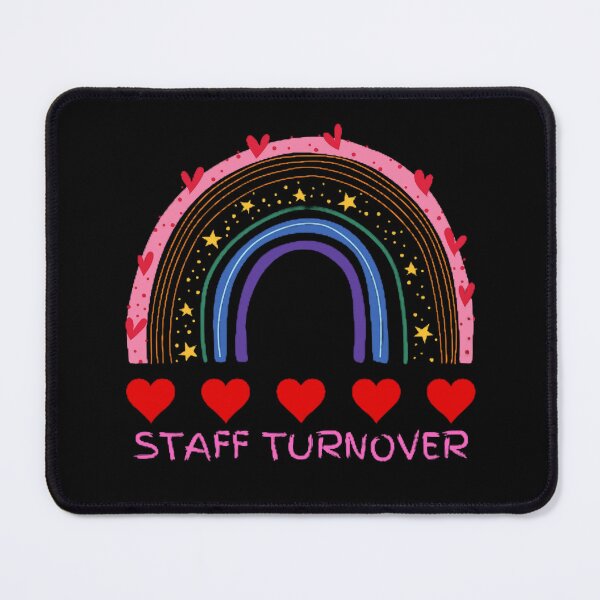 Item preview, Staff Turnover The Best Teacher Red Hearts Design designed and sold by BestTeacher.