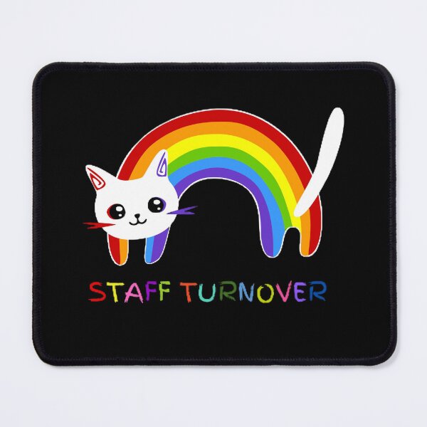 Item preview, Staff Turnover The Best Teacher Cat Rainbow Design designed and sold by BestTeacher.
