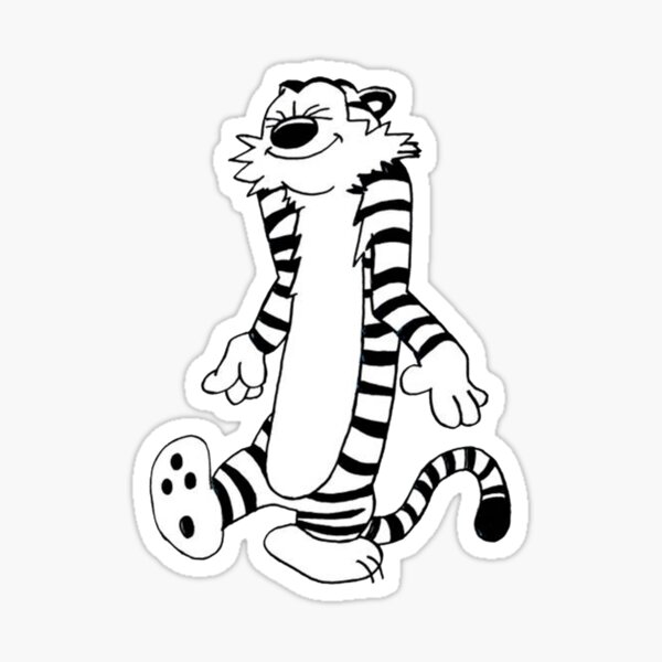 Dancing Hobbes Sticker