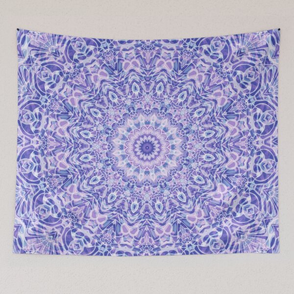 Item preview, Imagine Mandala in Pastel Purple and Blue designed and sold by Kelly Dietrich Mandala & Fractal Art.