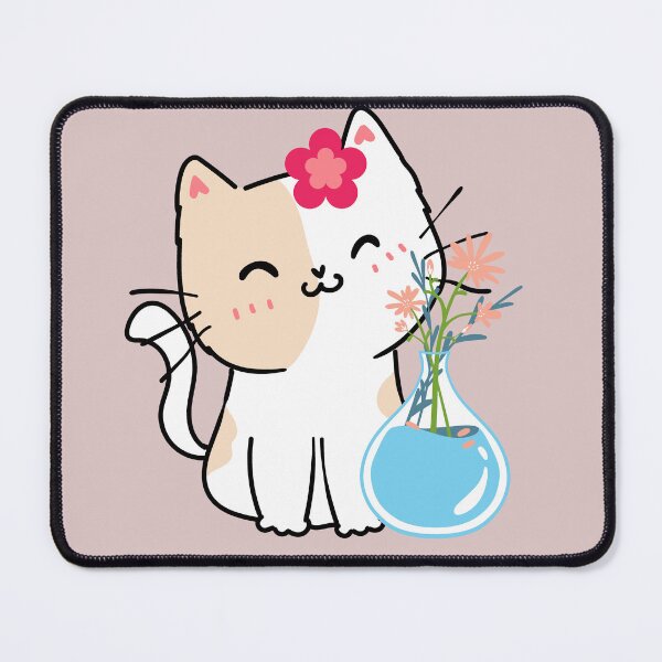 Item preview, Cute cat with flowers. flower kitten. designed and sold by EMIPRINCESS.