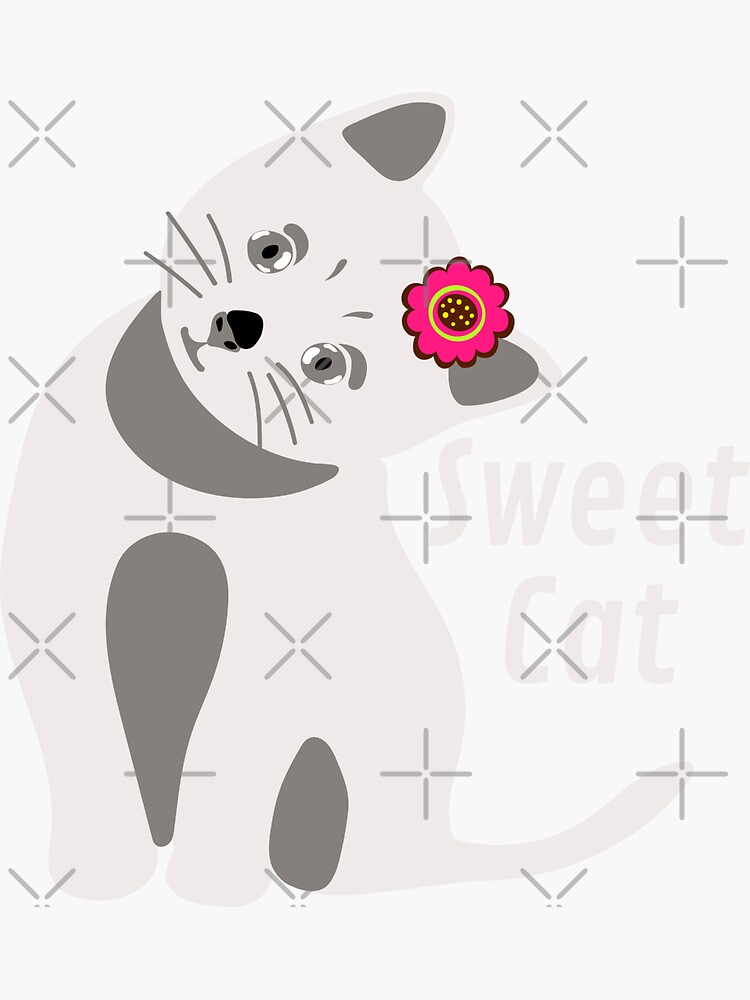 Cute Cat Pfps Stickers for Sale