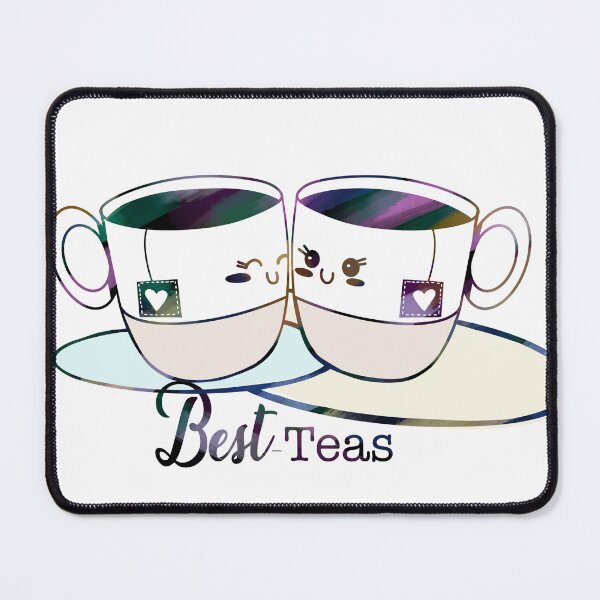 Item preview, Best friend Best-teas best friend bff rainbow line art designed and sold by lilbitwhimsy.