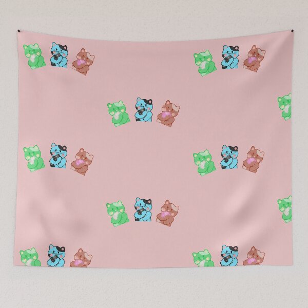 Item preview, Cute Pattern three Flower Holding Bears designed and sold by InspiredForever.
