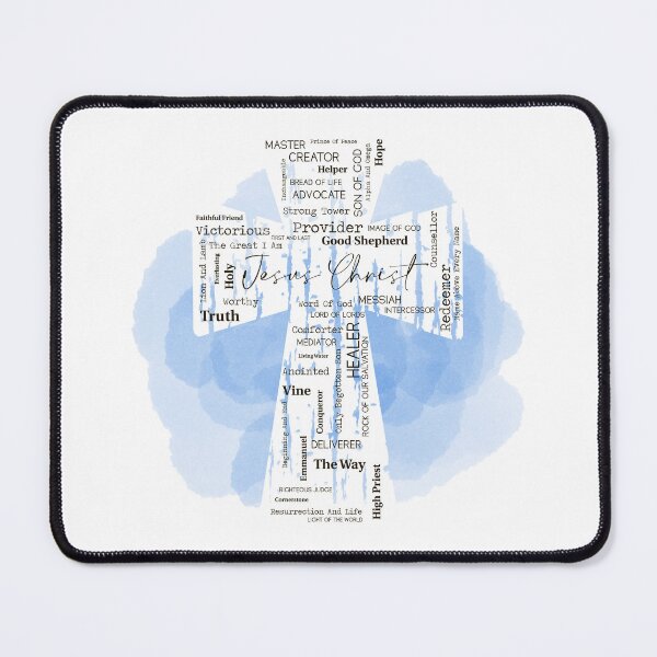 Item preview, Names of Jesus Word Art Blue designed and sold by LinaraDigital.