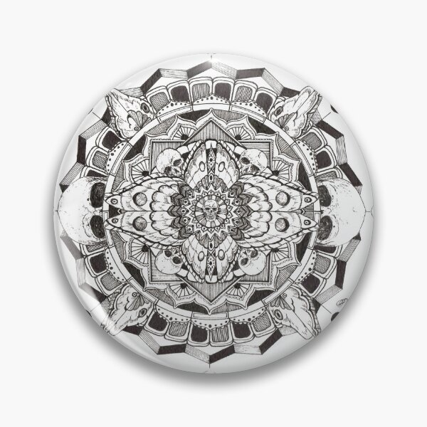 Item preview, Skull and Moth Mandala designed and sold by PathosArt.