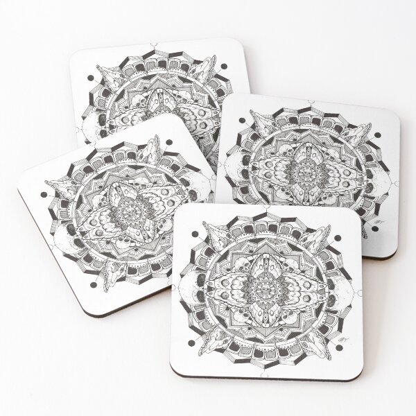 Item preview, Skull and Moth Mandala designed and sold by PathosArt.
