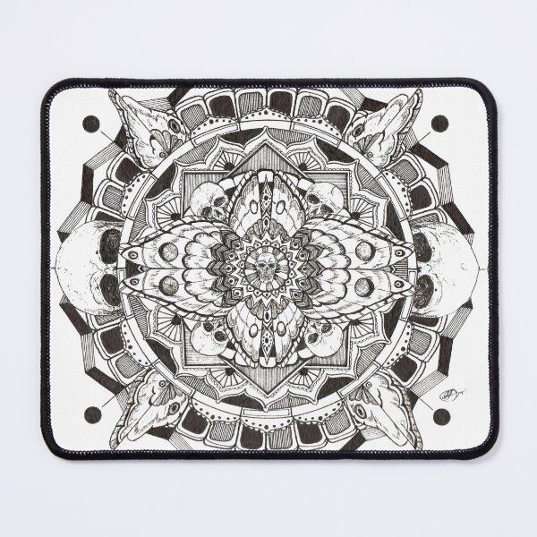Item preview, Skull and Moth Mandala designed and sold by PathosArt.